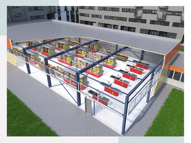 Строительство магазинов в Смоленск от 615 руб. за м²