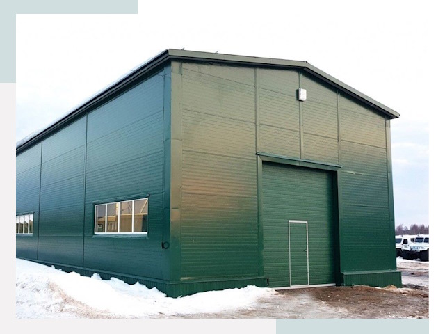 Двускатные ангары в Смоленске