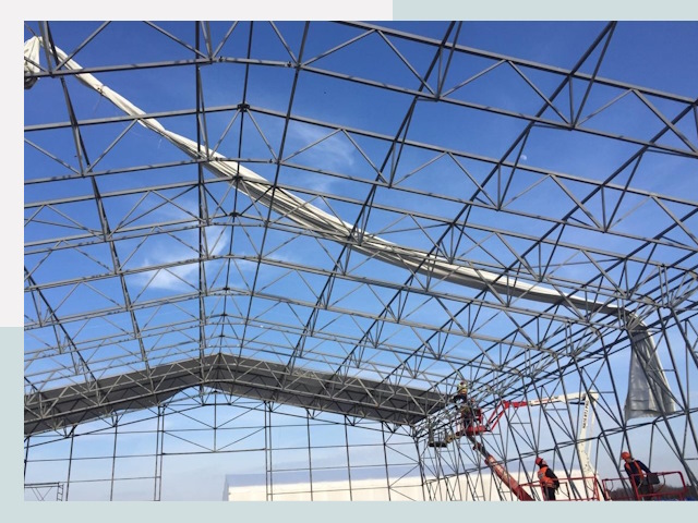 Шатровые ангары от 615 руб. в Смоленске и Смоленской области