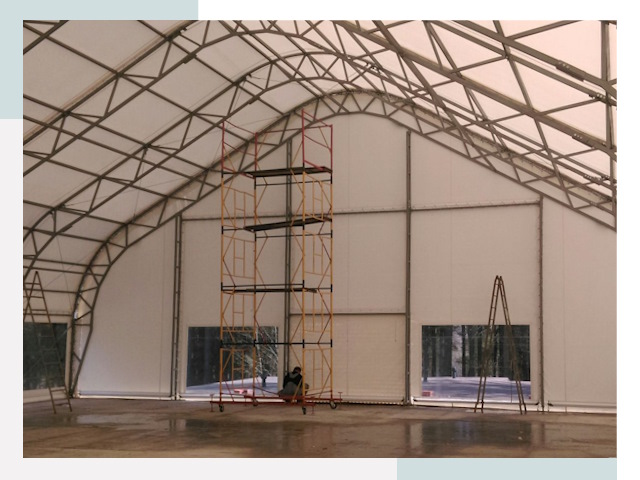 Шатровые ангары в Смоленске