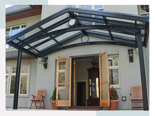 Козырьки металлические в Смоленске