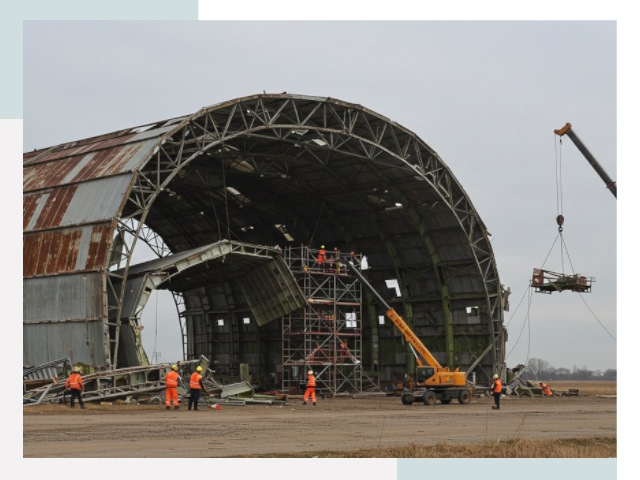 Демонтаж ангаров в Смоленске