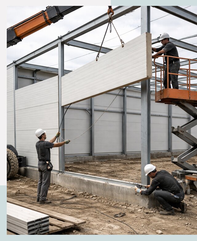 Строительство складов из сэндвич панелей в Смоленске под ключ